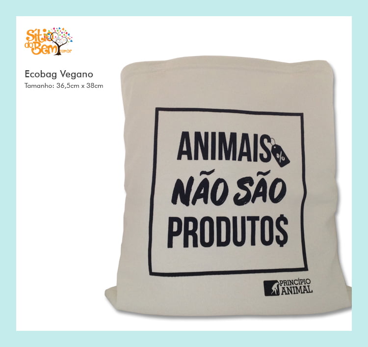 Ecobag Desenho Vegano | Animais Não São Produtos