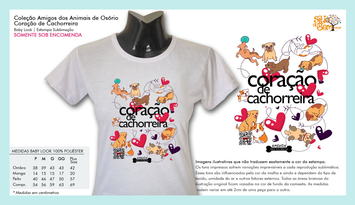 Camiseta Com Desenho De Cachorro Coracao De Cachorreira