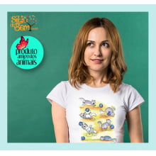 Filé de Gato | Camiseta com Desenho Felpudo e o Novelo